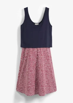 Vestido 2 en 1premamá y de lactancia de punto de algodón orgánico Mujer Premamá