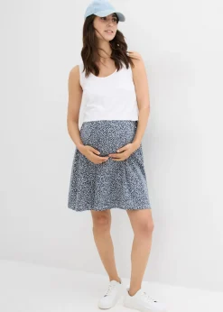 Best Vestido 2 en 1premamá y de lactancia de punto de algodón orgánico Mujer Premamá
