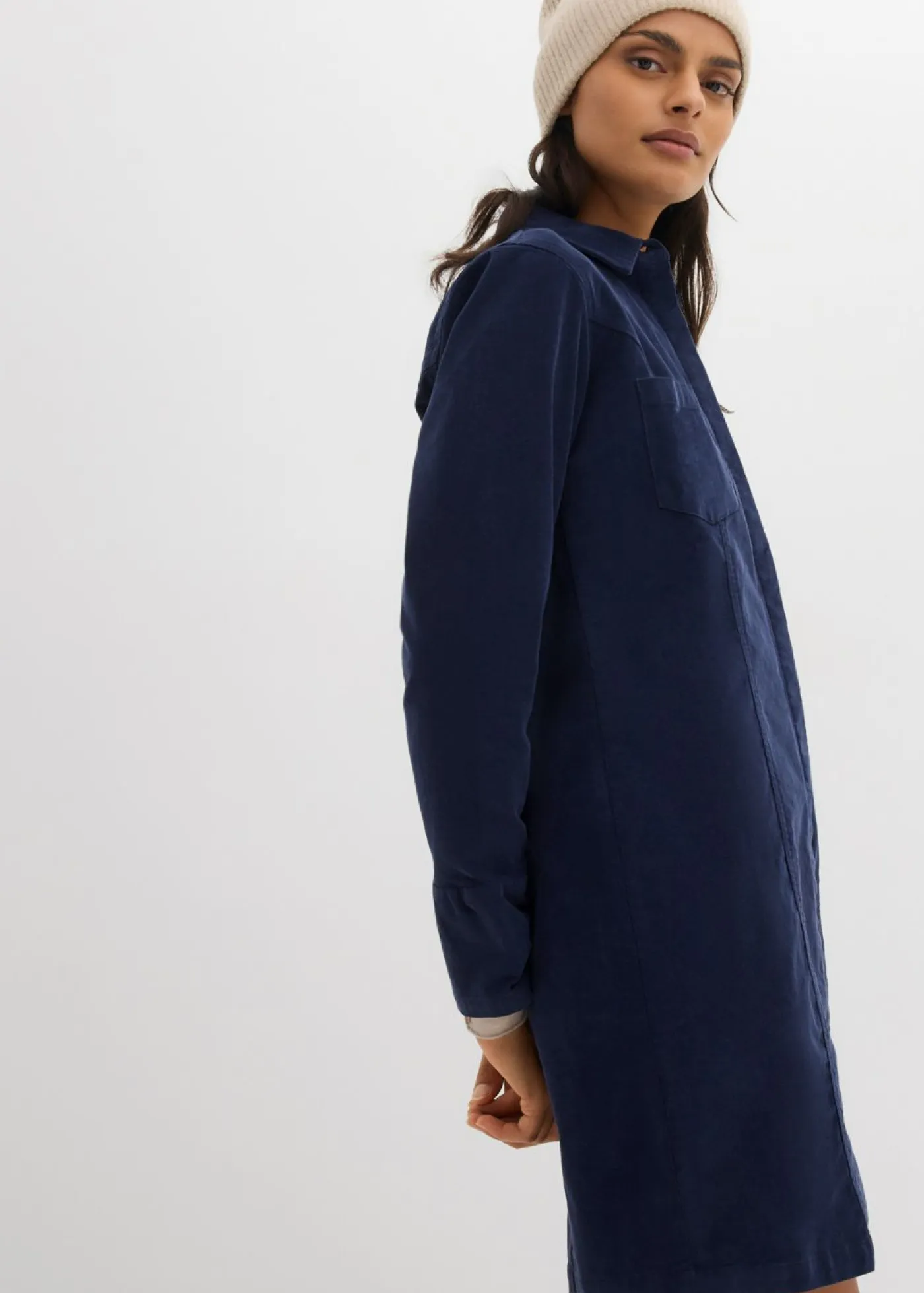 Clearance Vestido ajustado de pana Mujer Vestidos