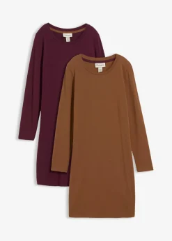 Sale Vestido ajustado de punto (2 unidades) Mujer Básicos|Vestidos