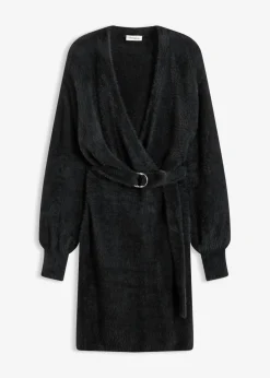 Vestido ajustado de punto con accesorio Mujer Vestidos|Ropa De Punto