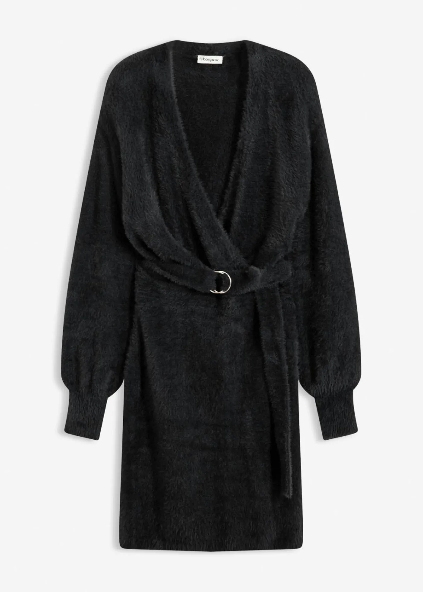 Vestido ajustado de punto con accesorio Mujer Vestidos|Ropa De Punto