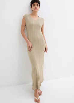 Clearance Vestido ajustado de punto de mezcla de viscosa Mujer Esenciales|Vestidos