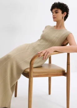 Clearance Vestido ajustado de punto de mezcla de viscosa Mujer Esenciales|Vestidos