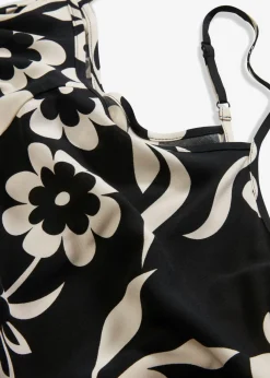Vestido ancho de tirantes de viscosa fluida Mujer Vestidos
