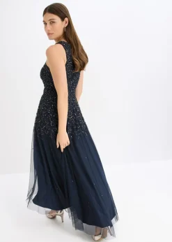 Sale Vestido asimétrico con bordado de lentejuelas Mujer Vestidos|Ropa Elegante