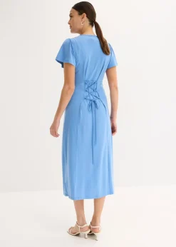 Outlet Vestido camisero con abertura Mujer Vestidos