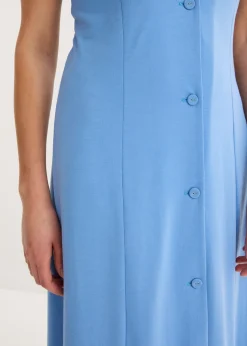 Outlet Vestido camisero con abertura Mujer Vestidos