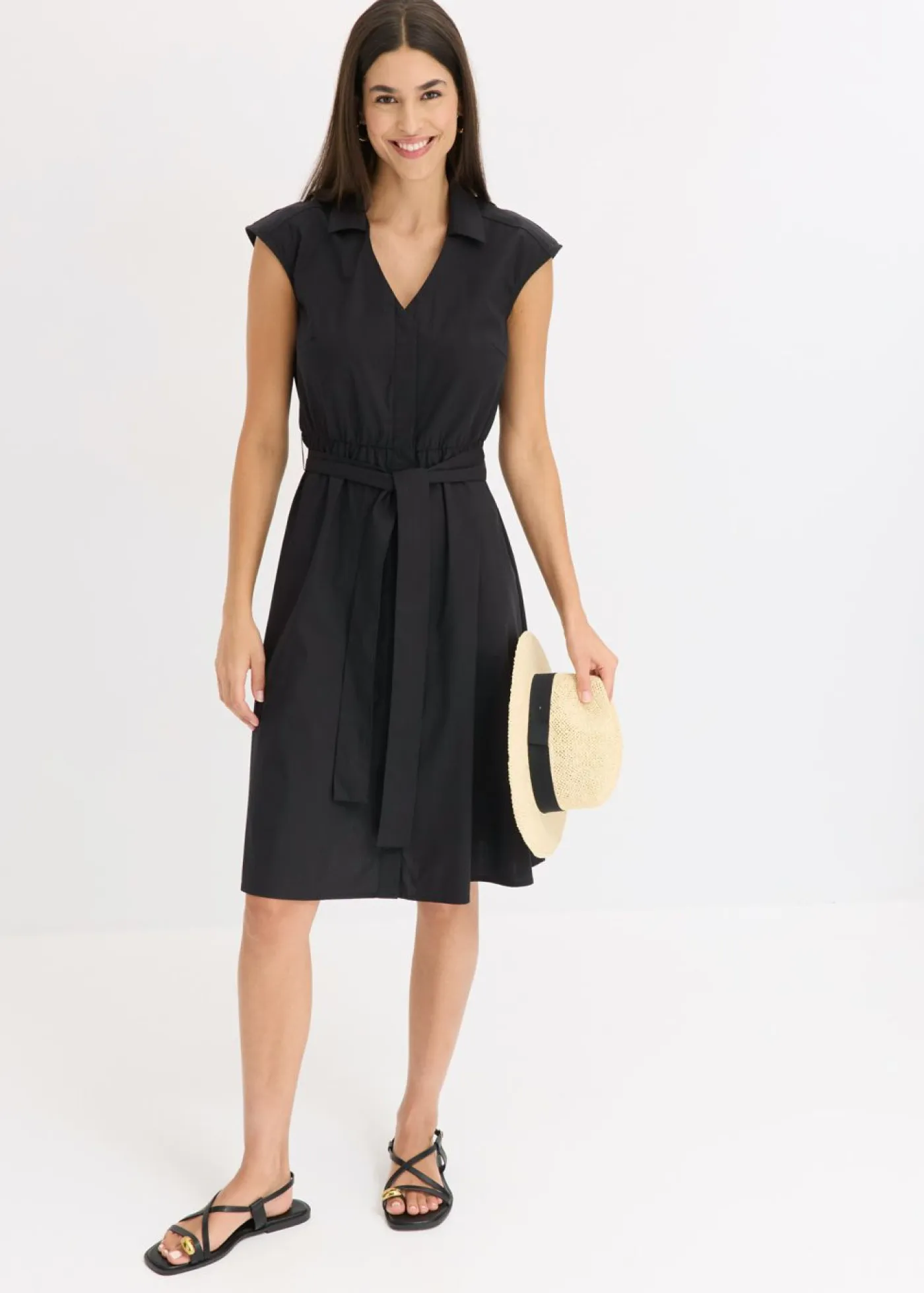 Best Vestido camisero con cinturón Mujer Vestidos