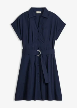 Clearance Vestido camisero con cinturón Mujer Vestidos