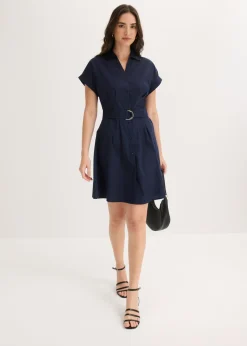 Clearance Vestido camisero con cinturón Mujer Vestidos