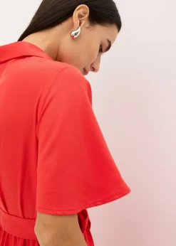 New Vestido camisero con cordón Mujer Vestidos