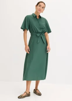 Outlet Vestido camisero con cordón Mujer Vestidos