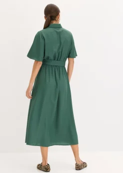 Outlet Vestido camisero con cordón Mujer Vestidos