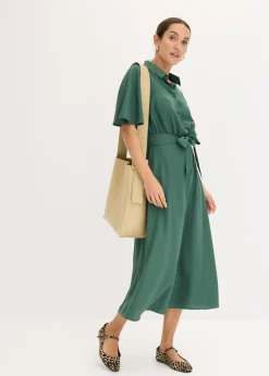Outlet Vestido camisero con cordón Mujer Vestidos