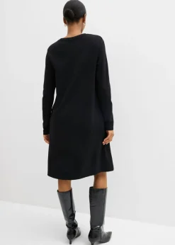 Online Vestido camisero con corte en A en mezcla de viscosa Mujer Esenciales|Vestidos