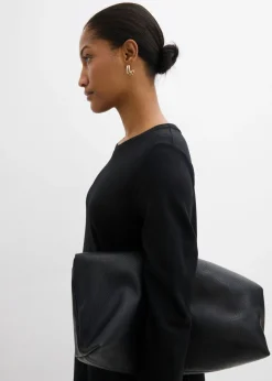 Online Vestido camisero con corte en A en mezcla de viscosa Mujer Esenciales|Vestidos