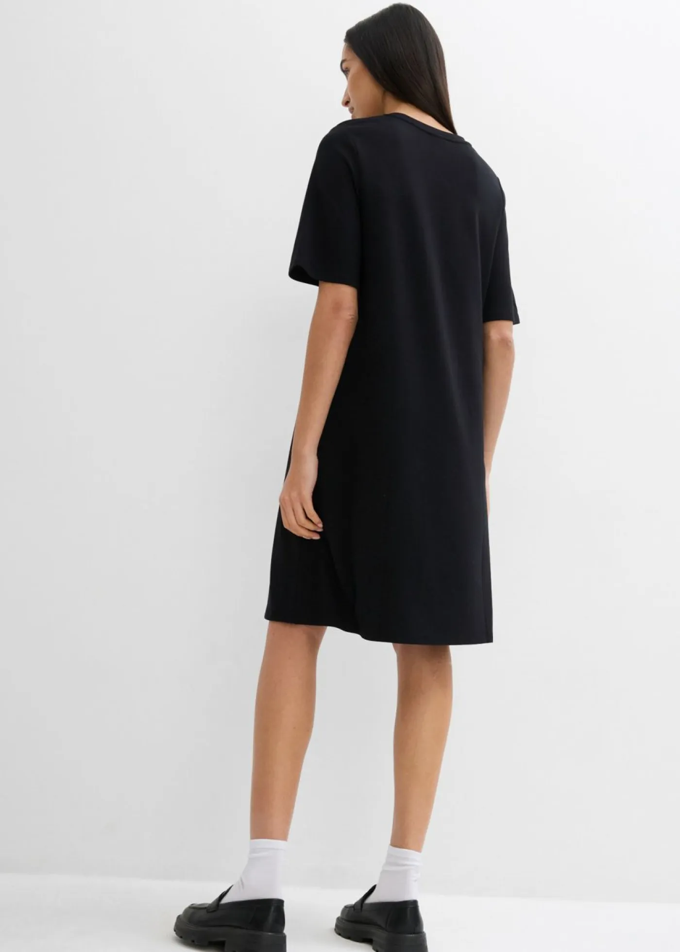 Hot Vestido camisero con corte en A en mezcla de viscosa Mujer Esenciales|Vestidos