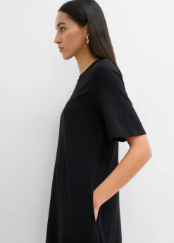 Hot Vestido camisero con corte en A en mezcla de viscosa Mujer Esenciales|Vestidos