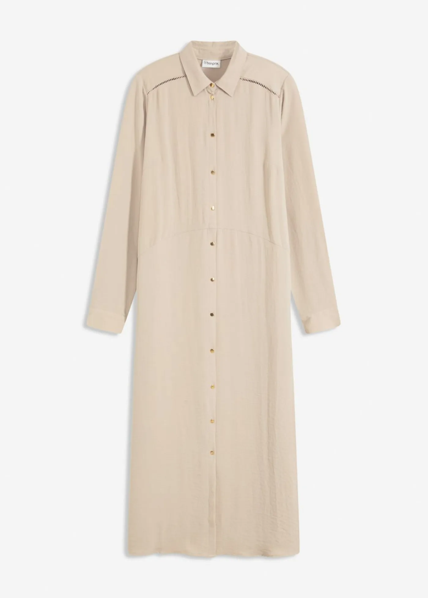 Best Vestido camisero con encaje en escalera Mujer Vestidos