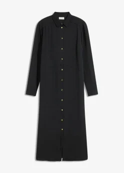Clearance Vestido camisero con encaje en escalera Mujer Vestidos