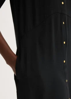 Clearance Vestido camisero con encaje en escalera Mujer Vestidos