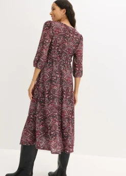 Vestido camisero con escote en V Mujer Vestidos