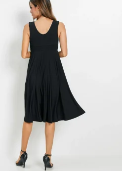 Vestido camisero con escote en V Mujer Vestidos