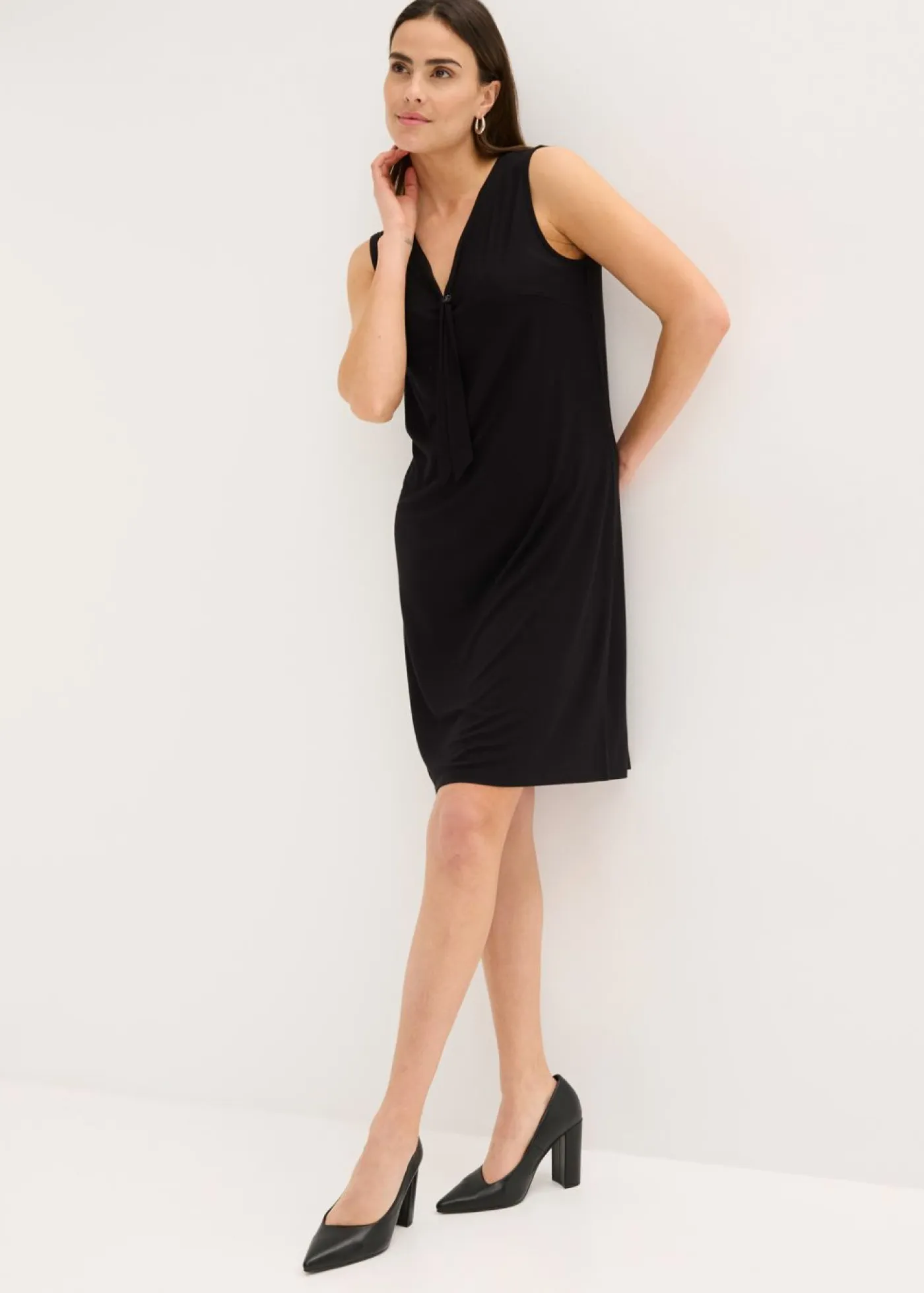 Vestido camisero con lazo Mujer Vestidos