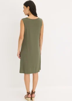 Vestido camisero con lazo Mujer Vestidos