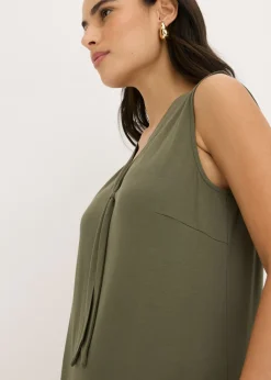 Vestido camisero con lazo Mujer Vestidos