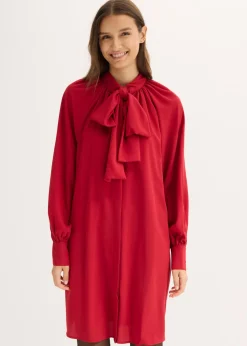 Clearance Vestido camisero con lazo en el cuello Mujer Vestidos
