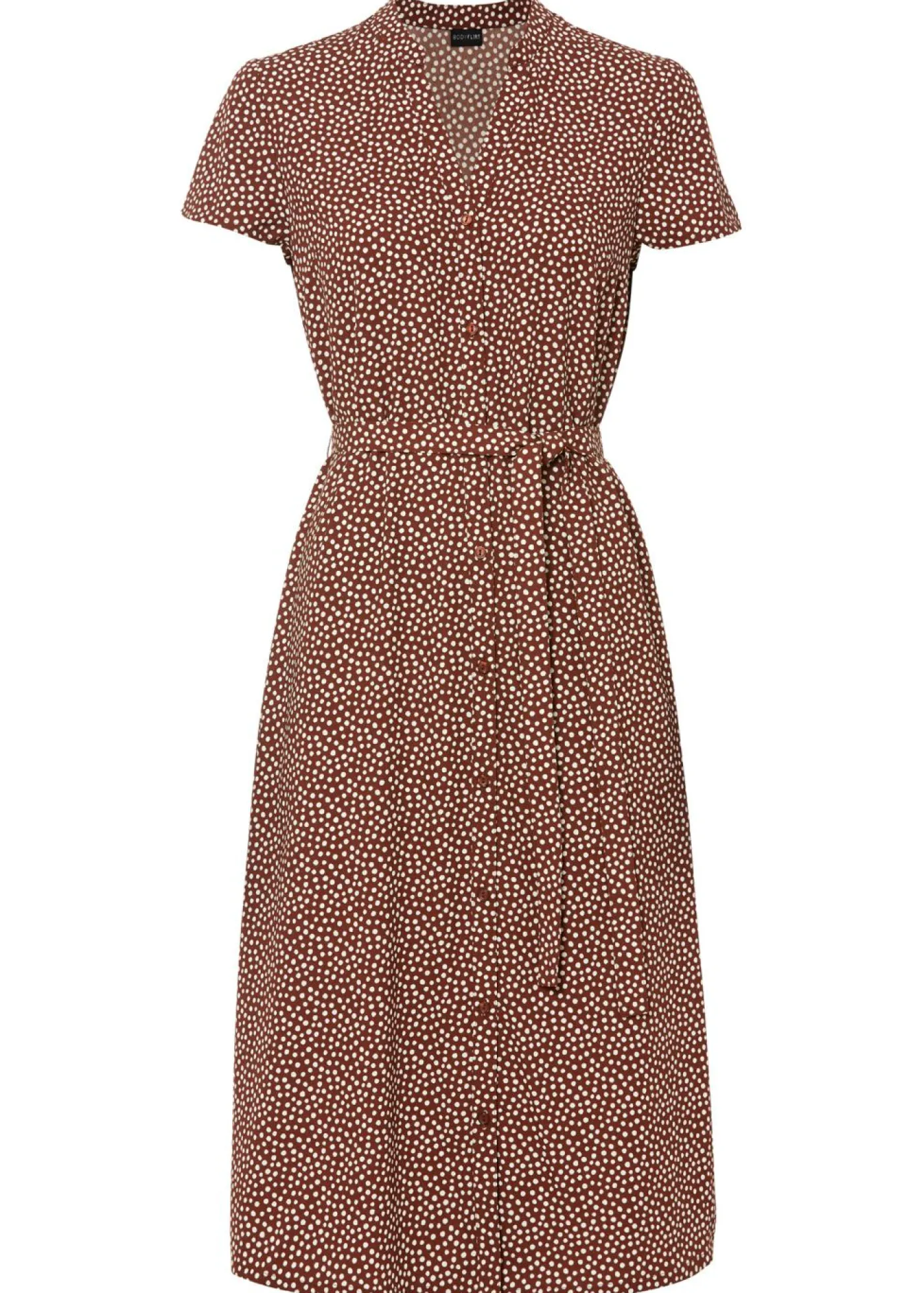 Clearance Vestido camisero con lunares Mujer Vestidos