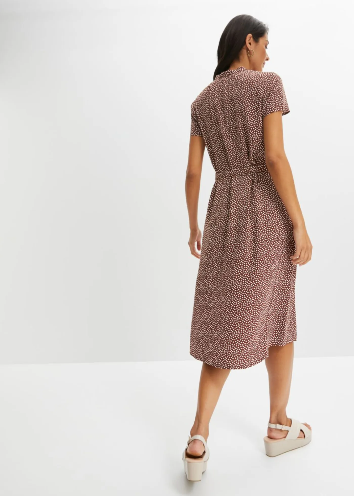 Clearance Vestido camisero con lunares Mujer Vestidos