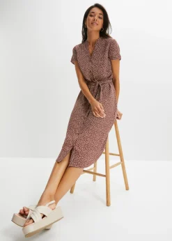 Clearance Vestido camisero con lunares Mujer Vestidos