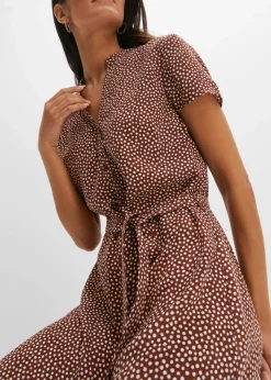 Clearance Vestido camisero con lunares Mujer Vestidos