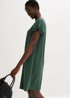 New Vestido camisero con mangas de gasa Mujer Vestidos