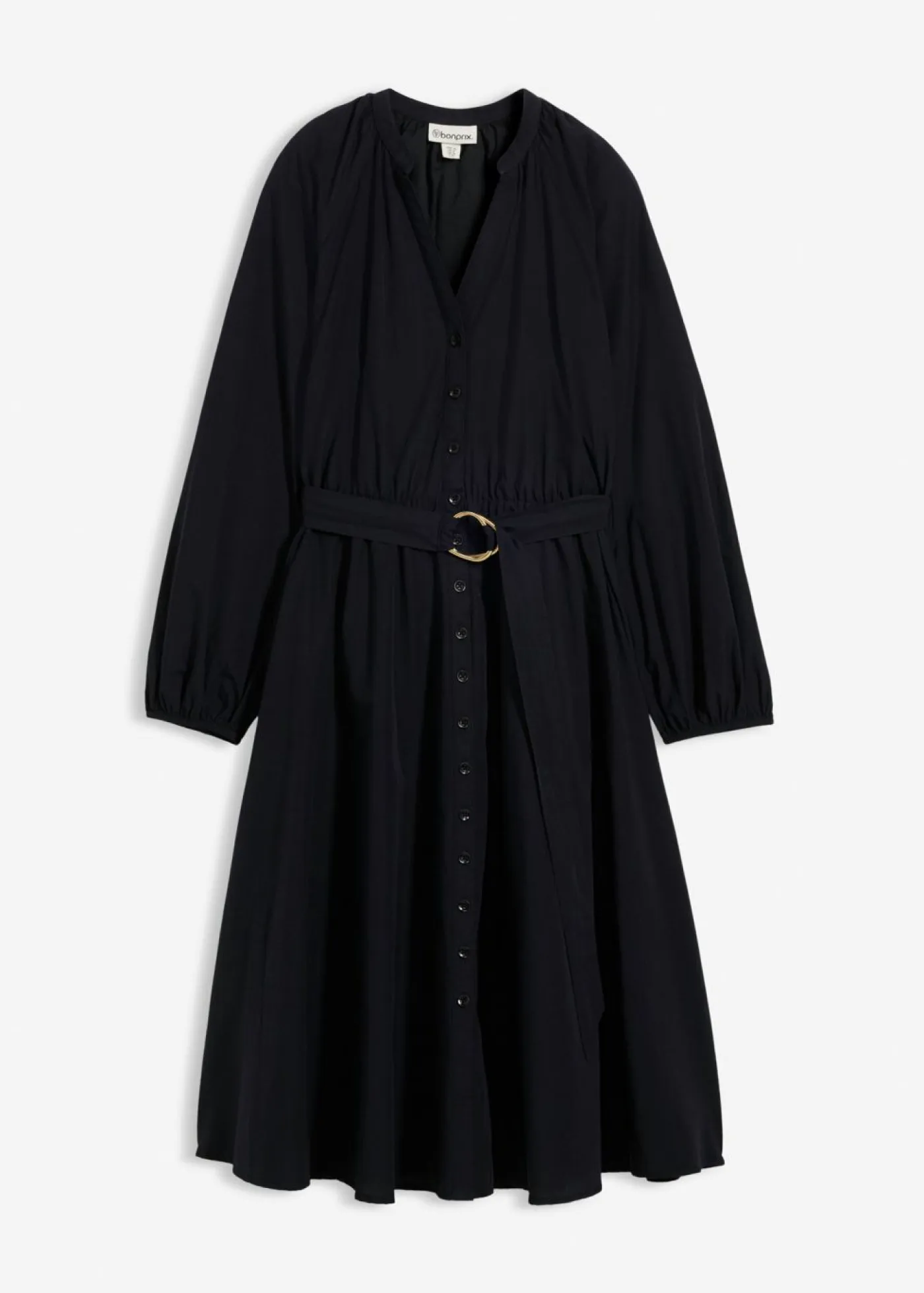 New Vestido camisero con parte de seda y cinturón Mujer Premium|Vestidos