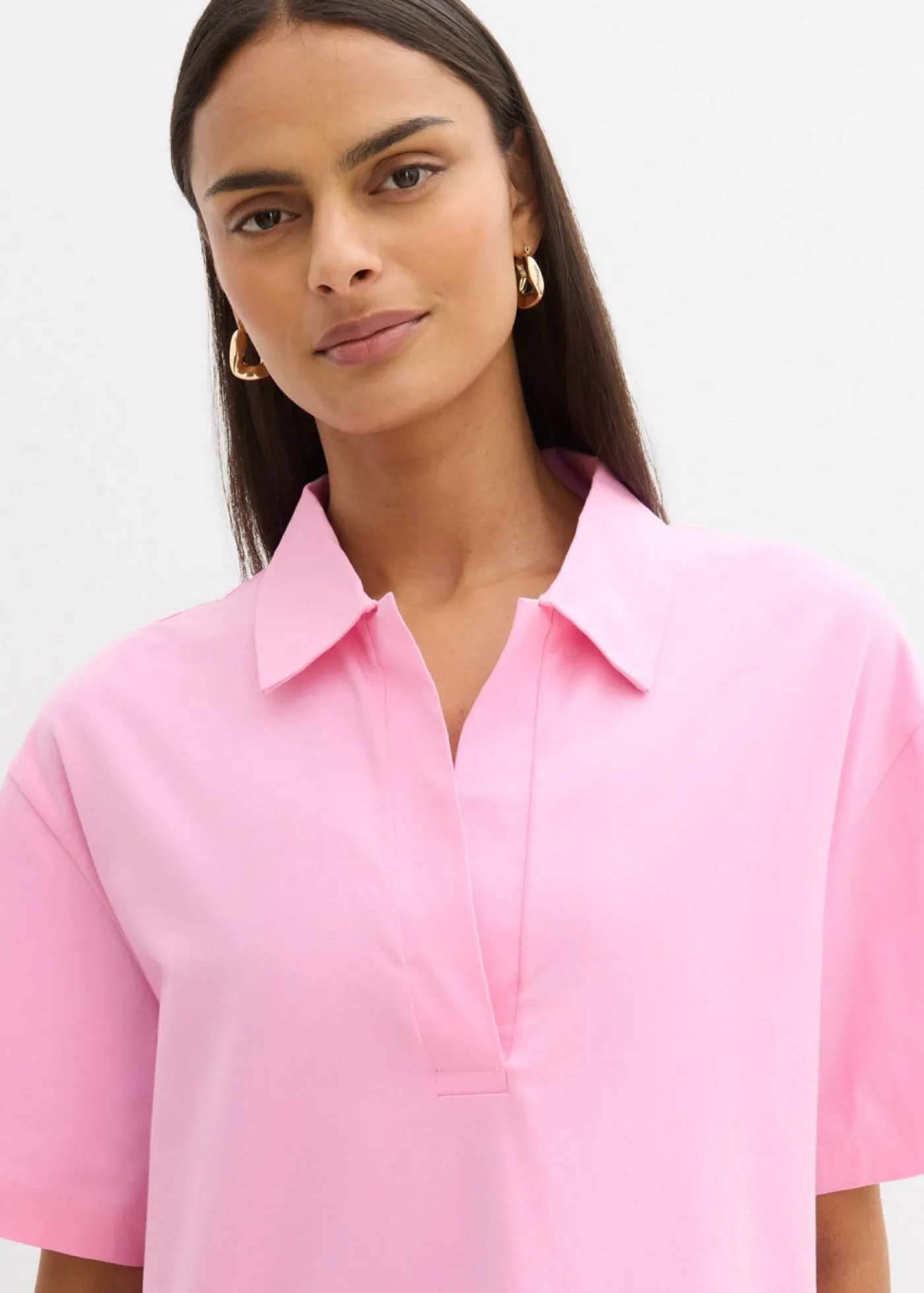 Best Vestido camisero confeccionado con mezcla de algodón orgánico elástico Mujer Esenciales|Vestidos