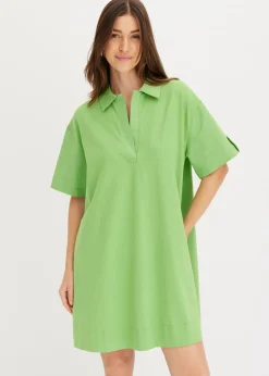 Online Vestido camisero confeccionado con mezcla de algodón orgánico elástico Mujer Esenciales|Vestidos