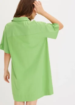 Online Vestido camisero confeccionado con mezcla de algodón orgánico elástico Mujer Esenciales|Vestidos