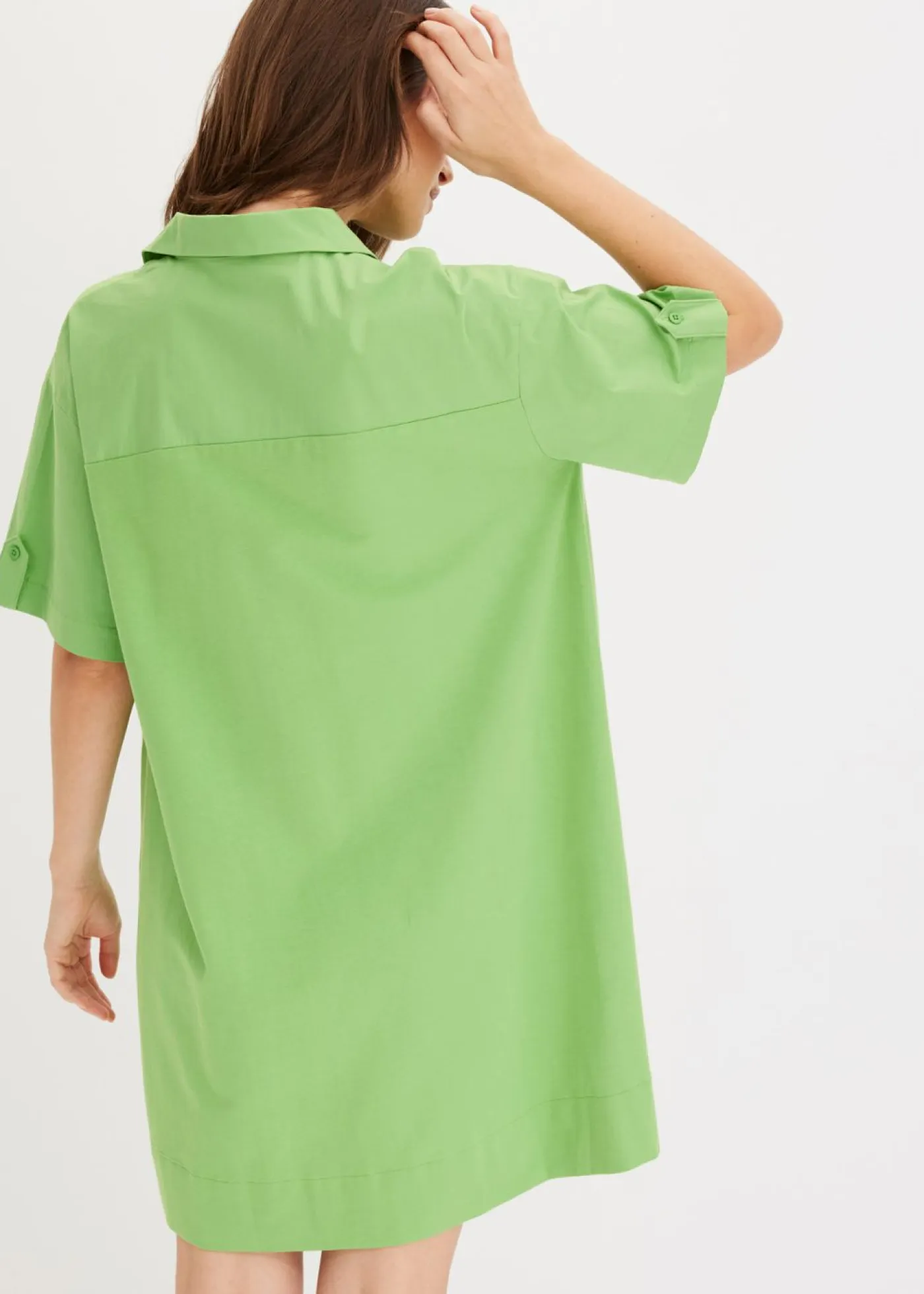Online Vestido camisero confeccionado con mezcla de algodón orgánico elástico Mujer Esenciales|Vestidos