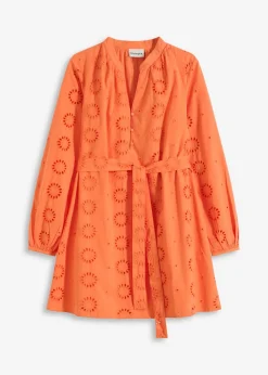 Clearance Vestido camisero de algodón orgánico puro Mujer Vestidos