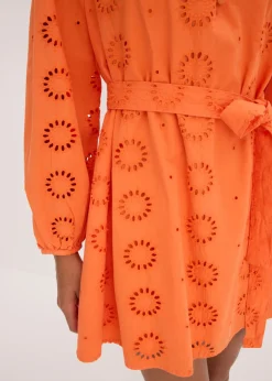 Clearance Vestido camisero de algodón orgánico puro Mujer Vestidos