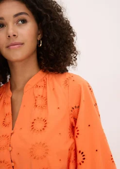 Clearance Vestido camisero de algodón orgánico puro Mujer Vestidos