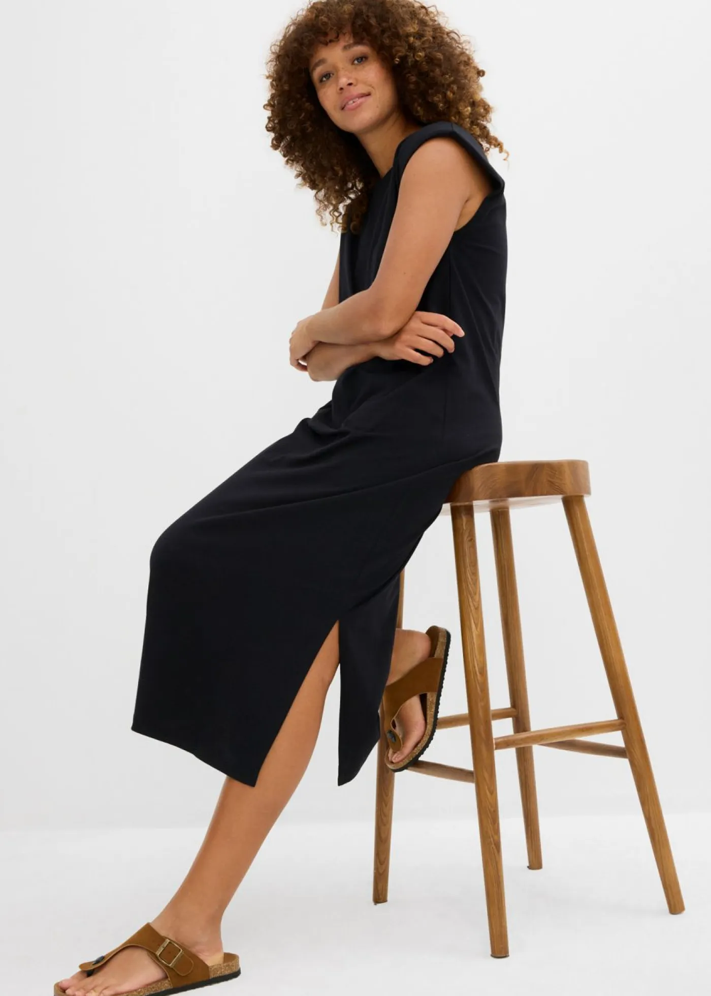 Sale Vestido camisero de algodón orgánico puro Mujer Básicos|Vestidos