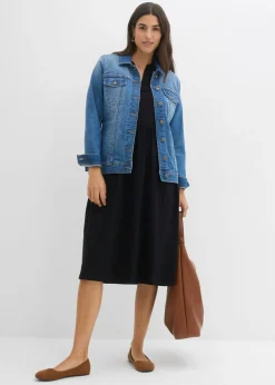 Sale Vestido camisero de algodón puro Mujer Vestidos|Novedades