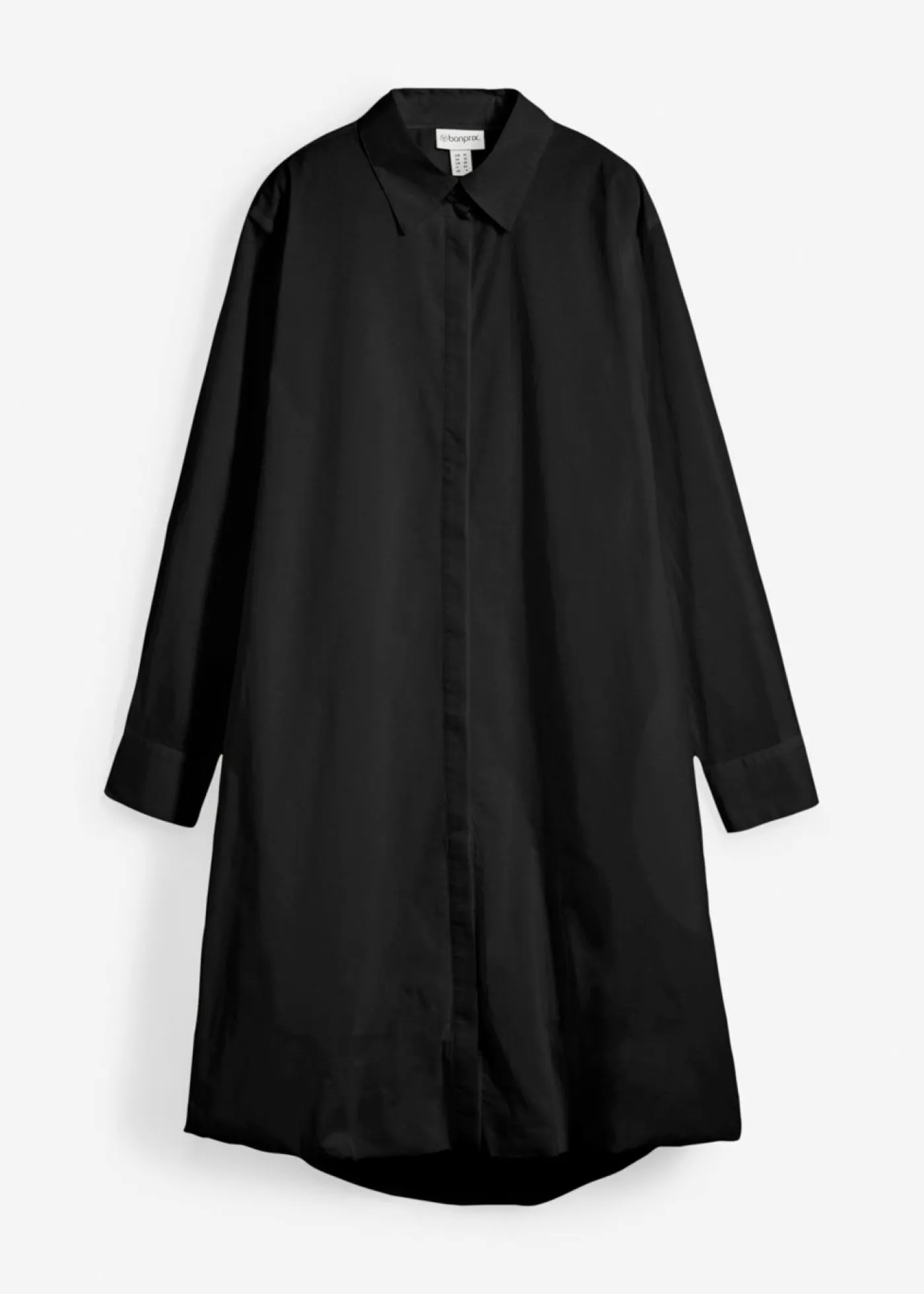 Sale Vestido camisero de algodón puro con dobladillo abullonado Mujer Esenciales|Vestidos