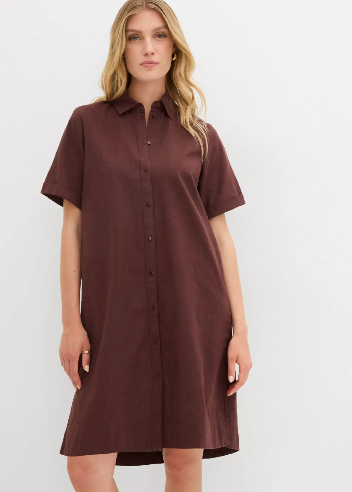 Online Vestido camisero de algodón puro Mujer Vestidos