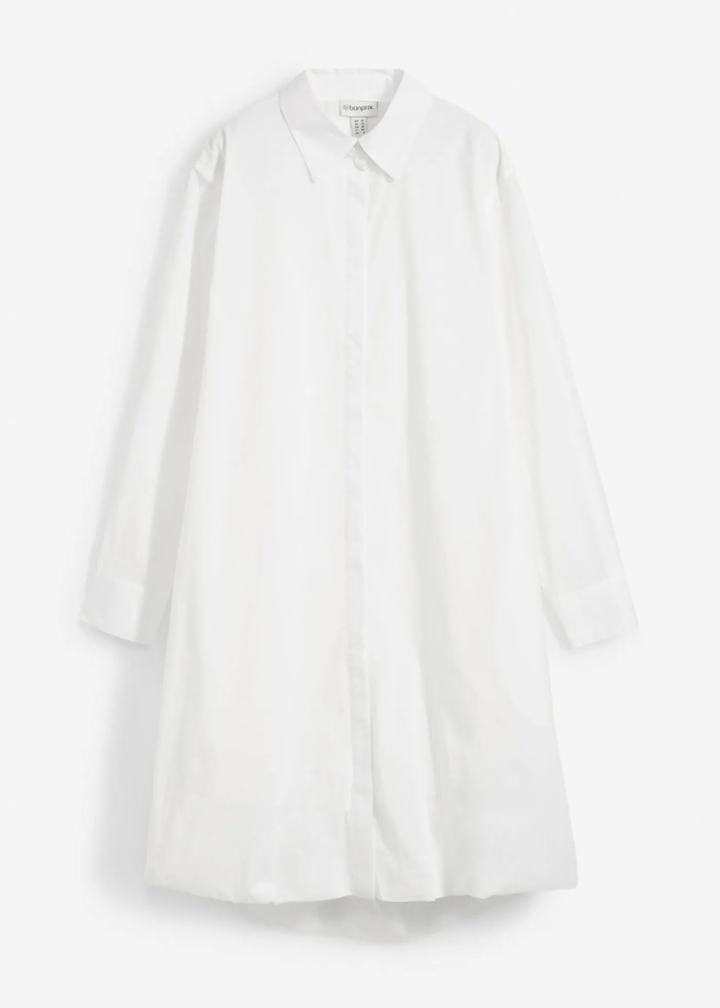 Clearance Vestido camisero de algodón puro con dobladillo abullonado Mujer Esenciales|Vestidos